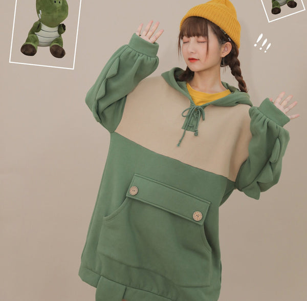 Lovely Green Monster Hoodie JK1945