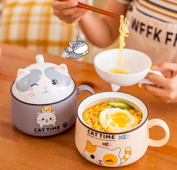 Lovely Cats Printed Bowl JK2544