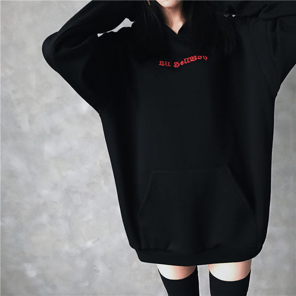 Black Devil Girl Hoodie JK1772