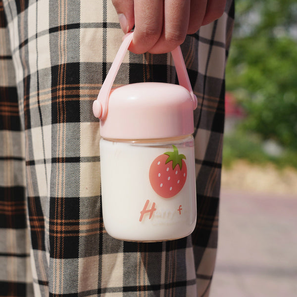 Mini Fruits Glass Water Bottle JK2489