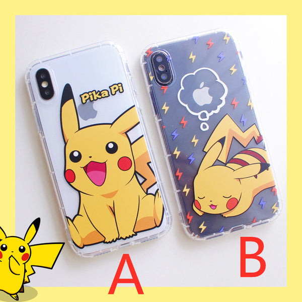 Lovely Pikachu Phone Case for iphone 6/6s/6plus/7/7plus/8/8P/X/XS/XR/XS Max JK1320