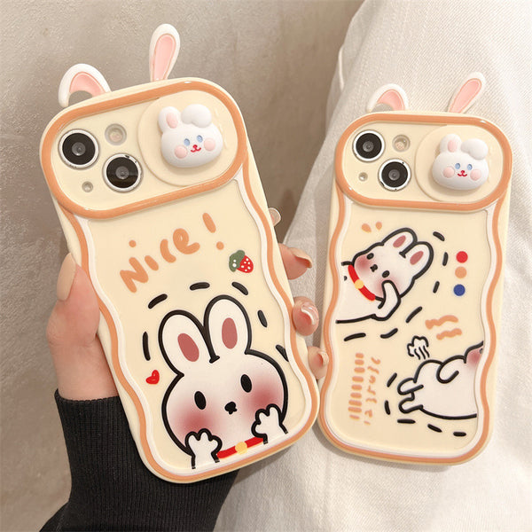 Lovely Rabbit Phone Case for iphone 11/11pro max/12/12pro/12pro max/13/13pro/13pro max/14/14plus/14pro/14pro max JK3360