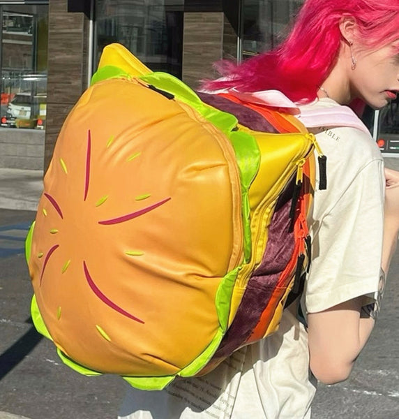 Cute Hamburger Backpack JK3505
