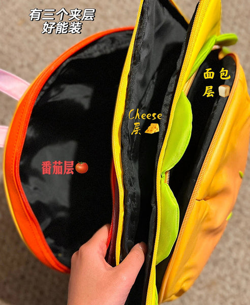 Cute Hamburger Backpack JK3505