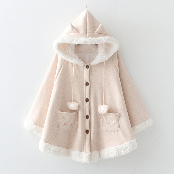 Lovely Cat Paw Cloak Coat JK2922