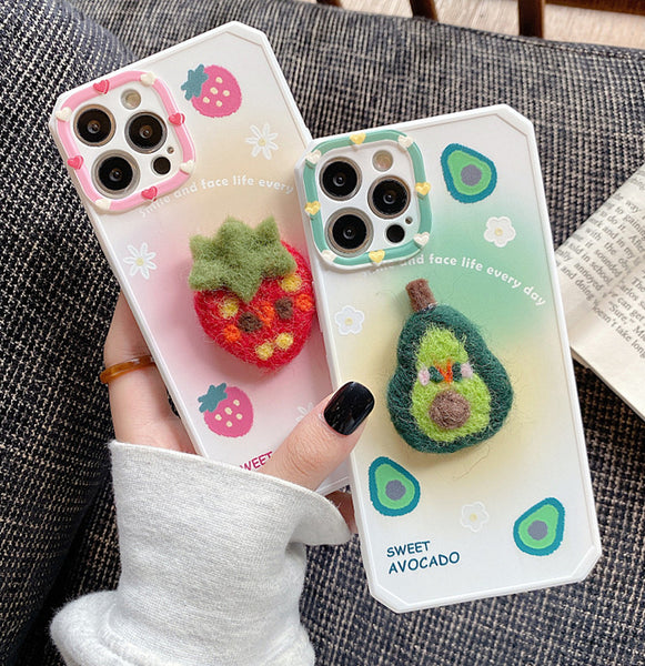 Sweet Strawberry Phone Case for iphone 7plus/8P/X/XS/XR/XS Max/11/11pro/11pro max/12/12pro/12pro max/12mini/13/13pro/13pro max JK2951