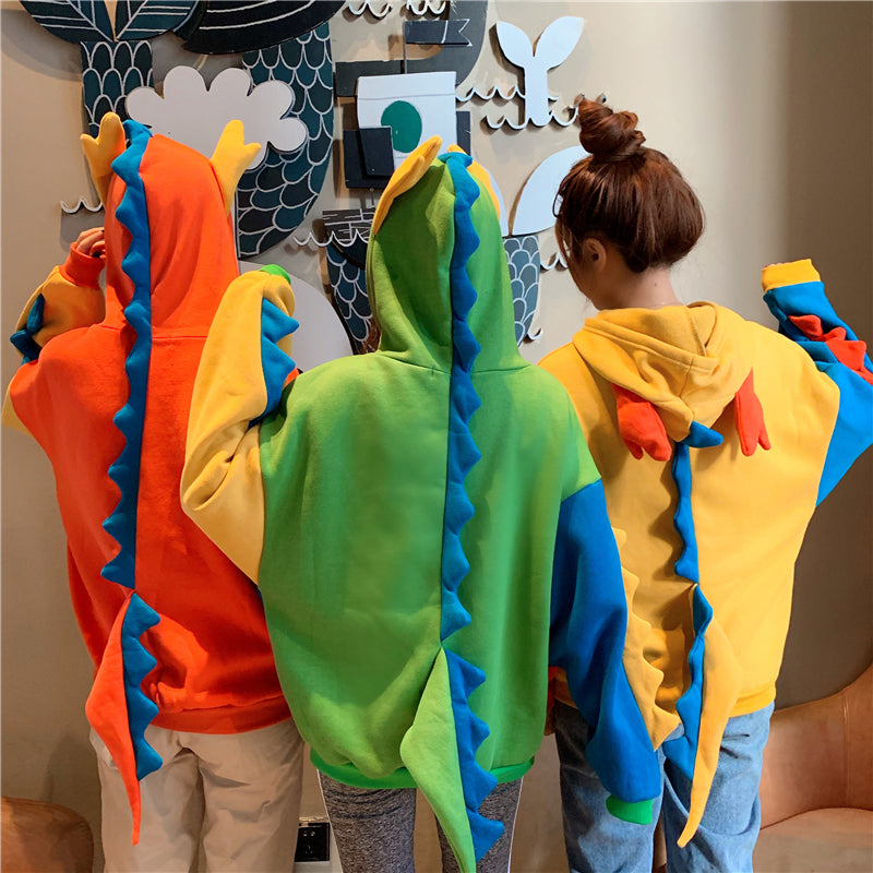 dinosaur hoodie with tail