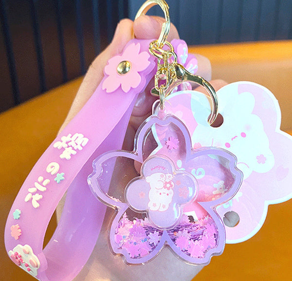 Cute Sakura Rabbit Keychain JK3330