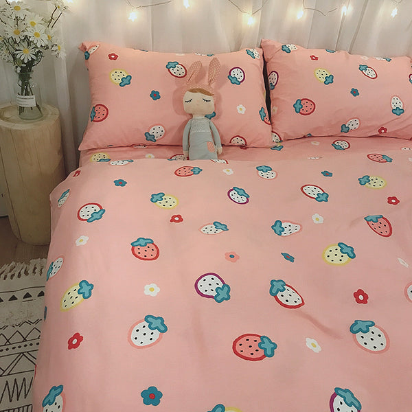 Cute Strawberry Bedding Set JK2540