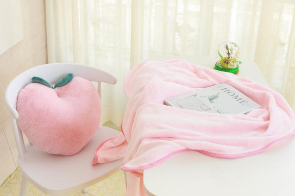 Pink Peach Pillow And Blanket JK2211