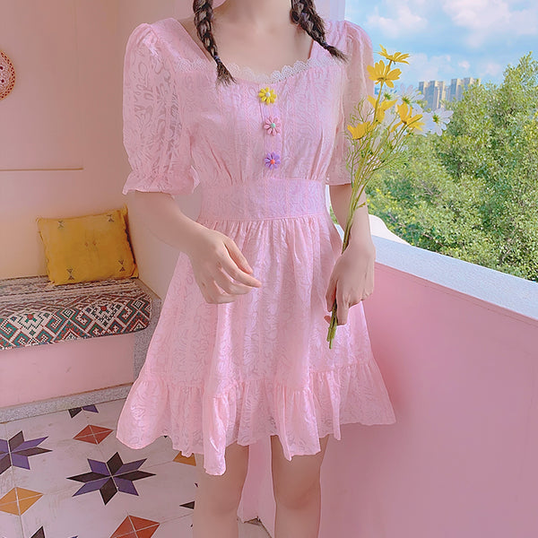 Pretty Flowers One-piece Dress JK2378