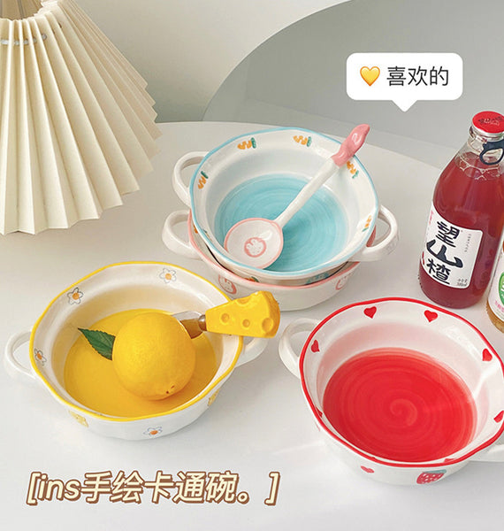 Sweet Fruits Printed Bowl JK3408