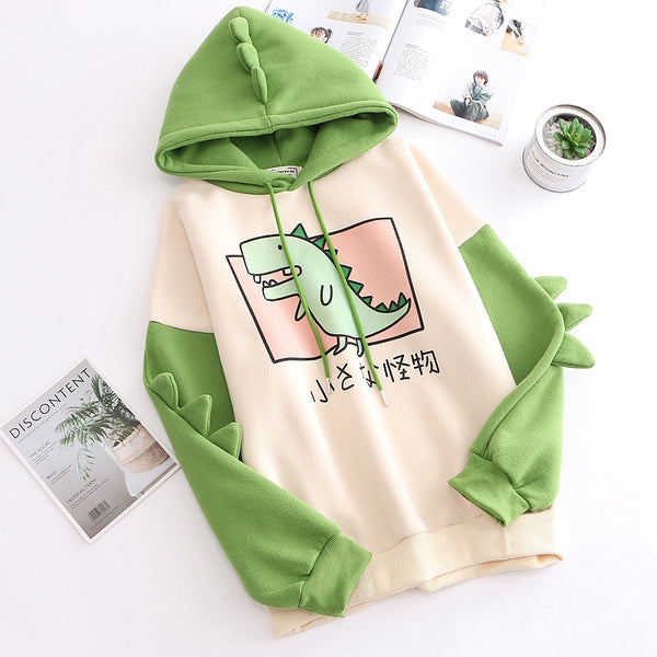 Cute Green Monster Hoodie JK1781