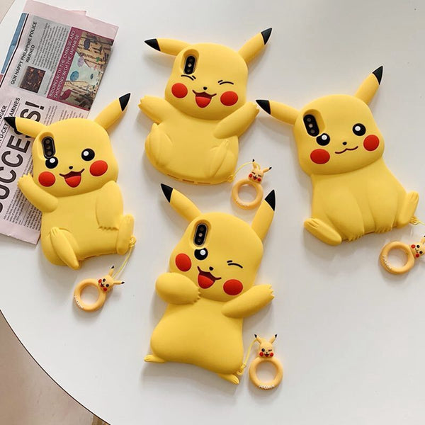 Lovely Pikachu Phone Case for iphone 6/6s/6plus/7/7plus/8/8P/X/XS/XR/XS Max JK1699