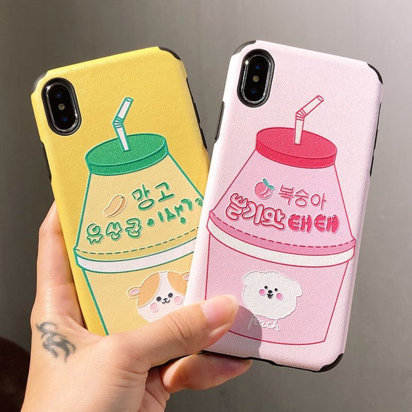 Cute Juice Phone Case for iphone 6/6s/6plus/7/7plus/8/8P/X/XS/XR/XS Max JK1738