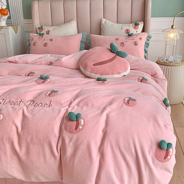 Cute Peach Bedding Set JK2831