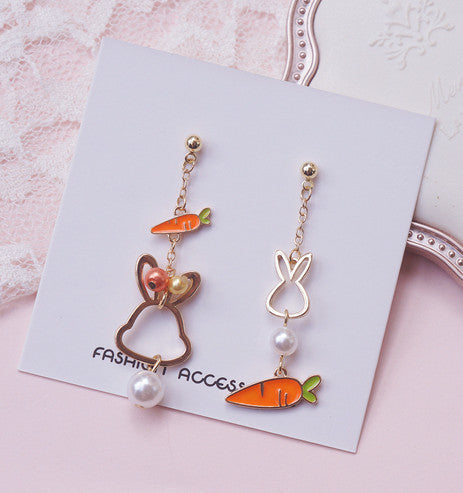 Cute Rabbit Earrings/Clips JK3000