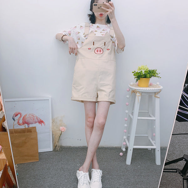 Lovely Pigs Strap Shorts JK1550
