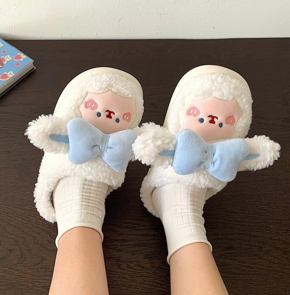Lovely Sheep Ears Slippers JK3312