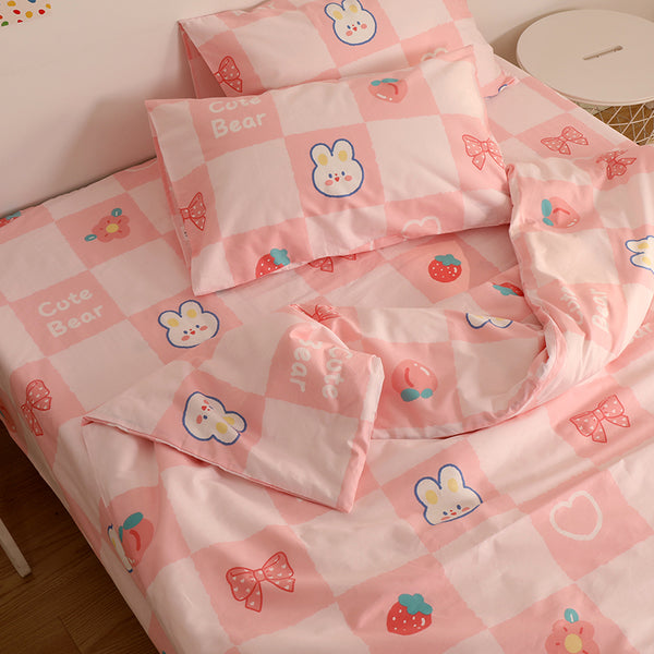 Cute Strawberry Bear Bedding Set JK3027