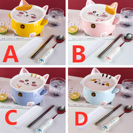 Lovely Cat Printed Bowl JK2858