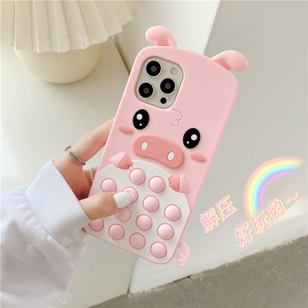 Lovely Pig Phone Case for iphone7/7plus/8/8P/X/XS/XR/XS Max/11/11 pro/11 pro max/12/12pro/12mini/12pro max JK2838