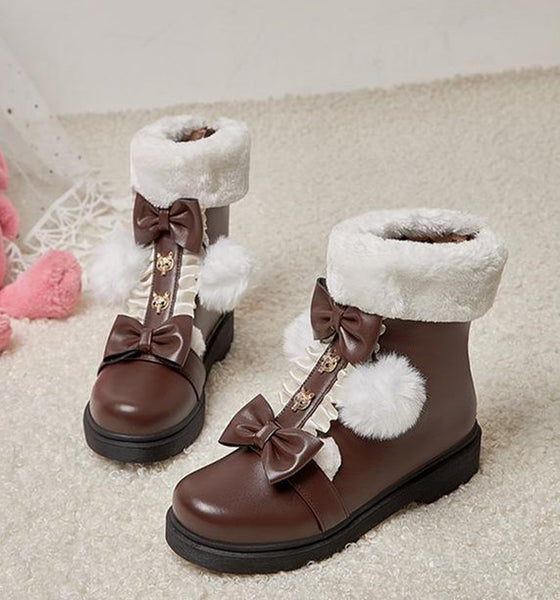 Fashion Bowtie Martin Boots JK3119