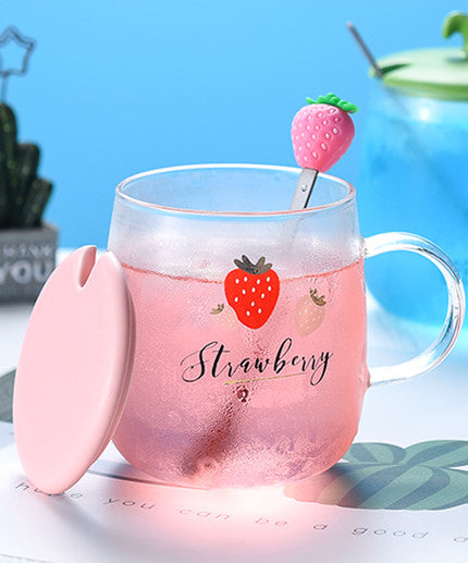 Sweet Strawberry Glass Cup JK2147