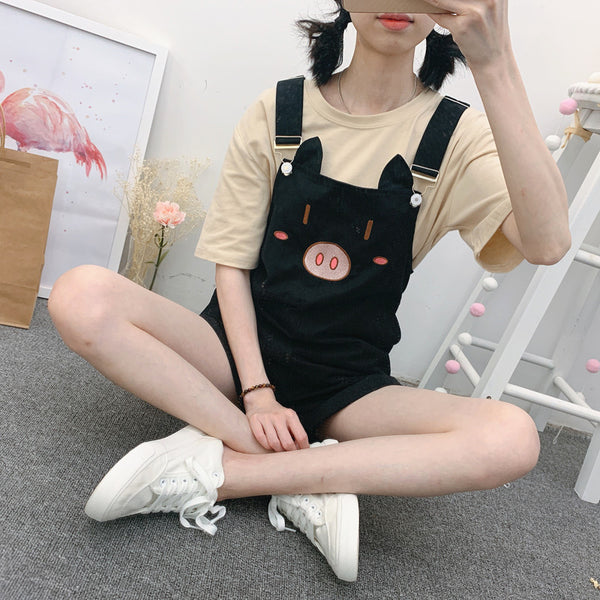 Lovely Pigs Strap Shorts JK1550