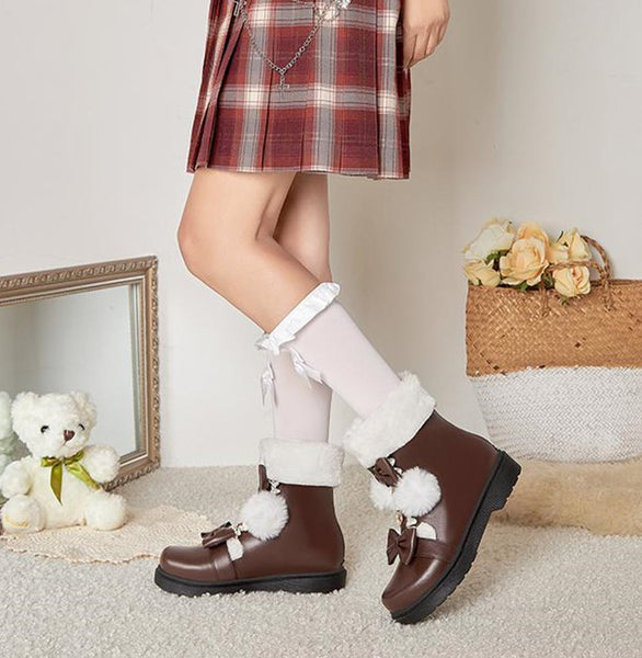 Fashion Bowtie Martin Boots JK3119