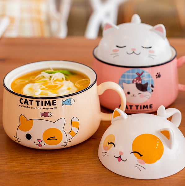 Lovely Cats Printed Bowl JK2544