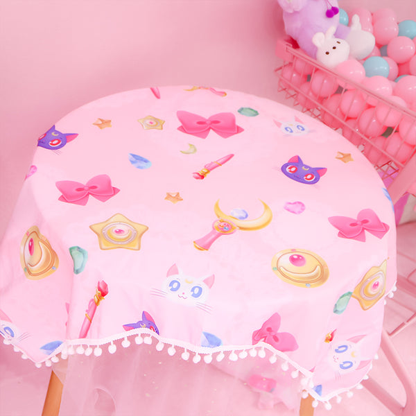 Cute Luna Table Cloth JK1355