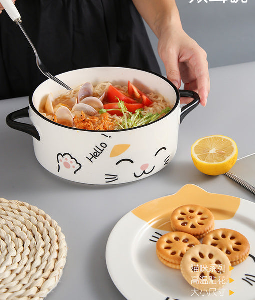 Lovely Cat Printed Bowl JK2935