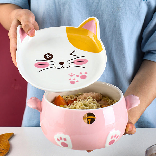 Lovely Cat Printed Bowl JK2858