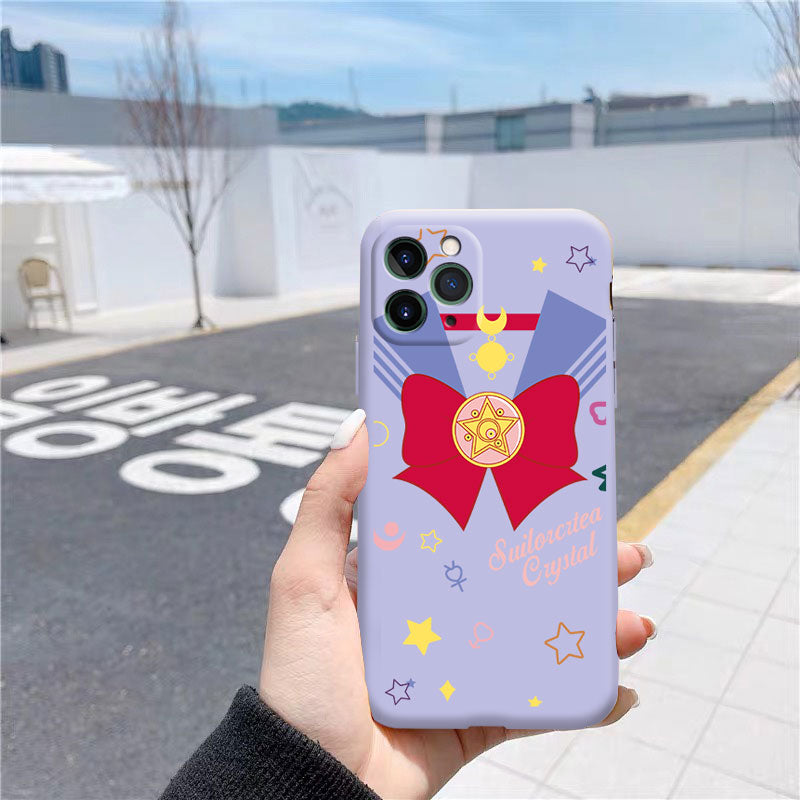 Anime Sailor Moon Pink Phone Case for Iphone 8 8plus IPhone X Iphone 6/6S  Plus 7/7 Plus IPhone 11/11 Pro Case Cute Soft IPhone Case Sailor Moon