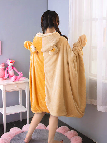 Lovely Rabbit and Bear Cloak Blanket JK1883