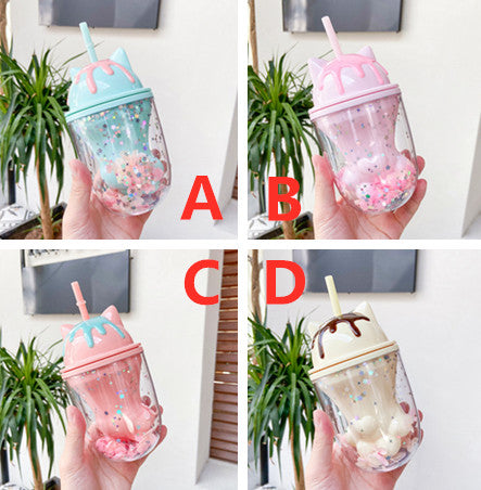 Lovely Sakura Paw Water Bottle JK2537
