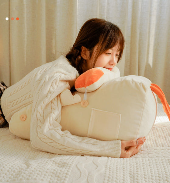Cartoon Goose Plush Hold Pillow JK3232