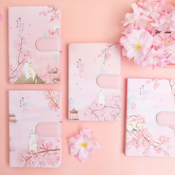 Cute Sakura Cat Notebook JK2527