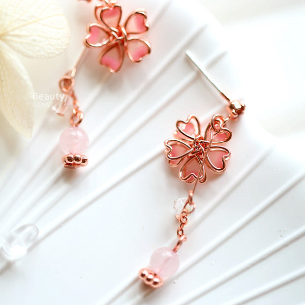 Cute Sakura Earrings/Clips JK2743