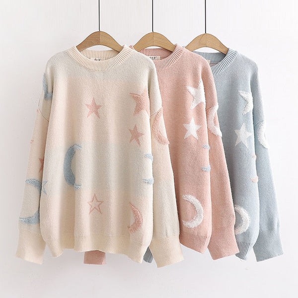 Sweet Moon and Stars Sweater JK1760
