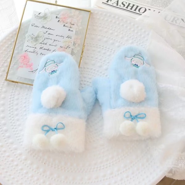Cute Gilrs Gloves and Scarf JK3457