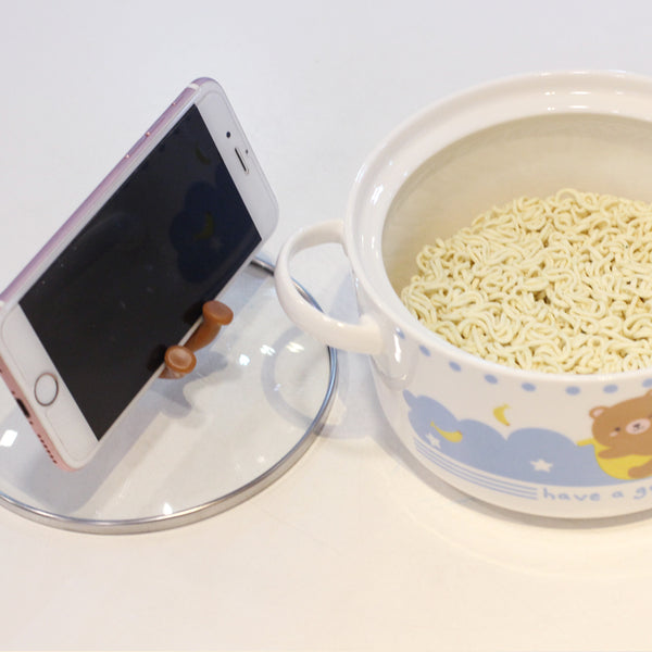 Rabbit and Bear Printed Bowl JK2432