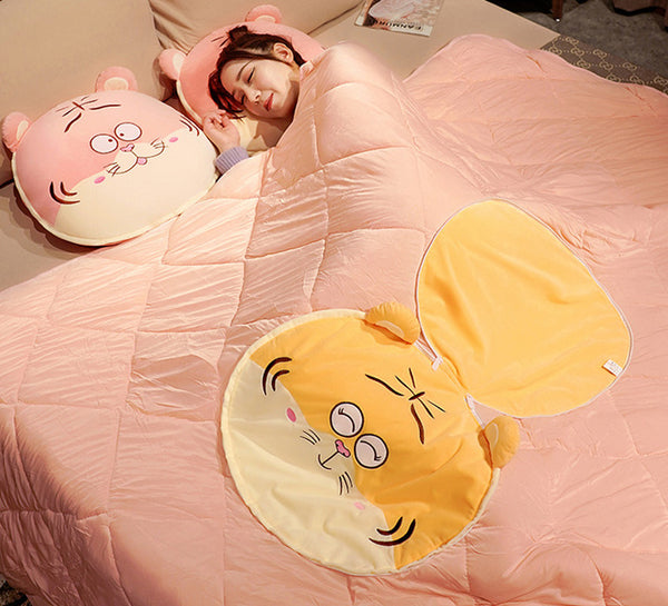 Lovely Tiger Pillow And Blanket JK3404