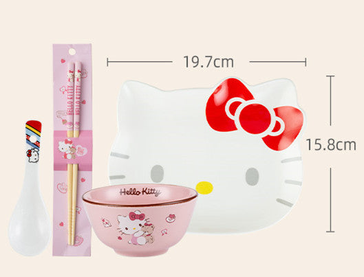 Kawaii Anime Bowl and Dish Set JK3200