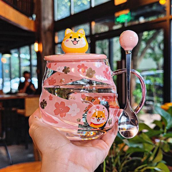Lovely Rabbit Glass Water Cup JK3326