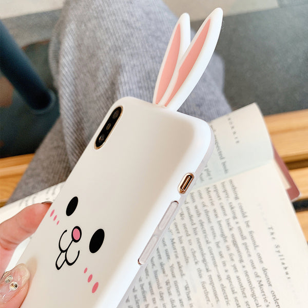 Lovely Rabbit Phone Case for iphone 6/6s/6plus/7/7plus/8/8P/X/XS/XR/XS Max JK1200