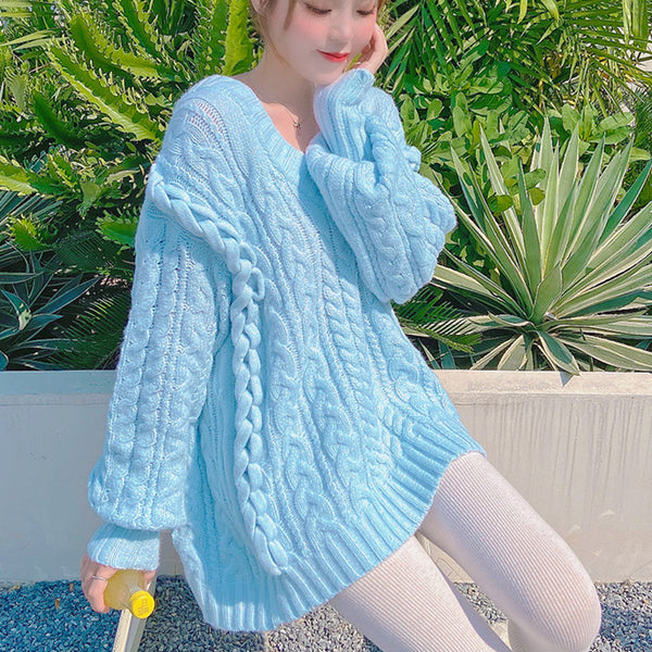 Fashion Blue Girls Sweater JK2763