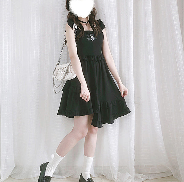 Fashion Black Girls Dress JK3098