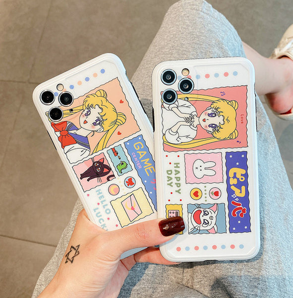 Cute Usagi Girl Phone Case for iphone7/7plus/8/8P/X/XS/XR/XS Max/11/11 pro/11 pro max JK2227